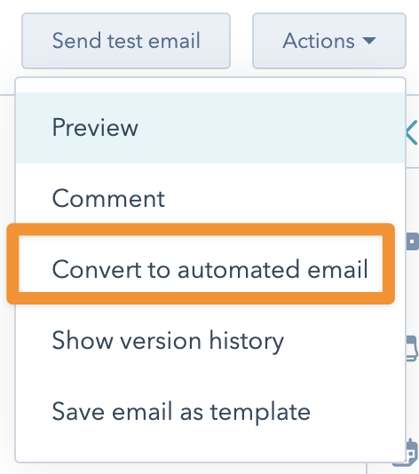 convert automated email