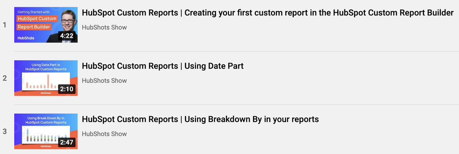 custom report builder series