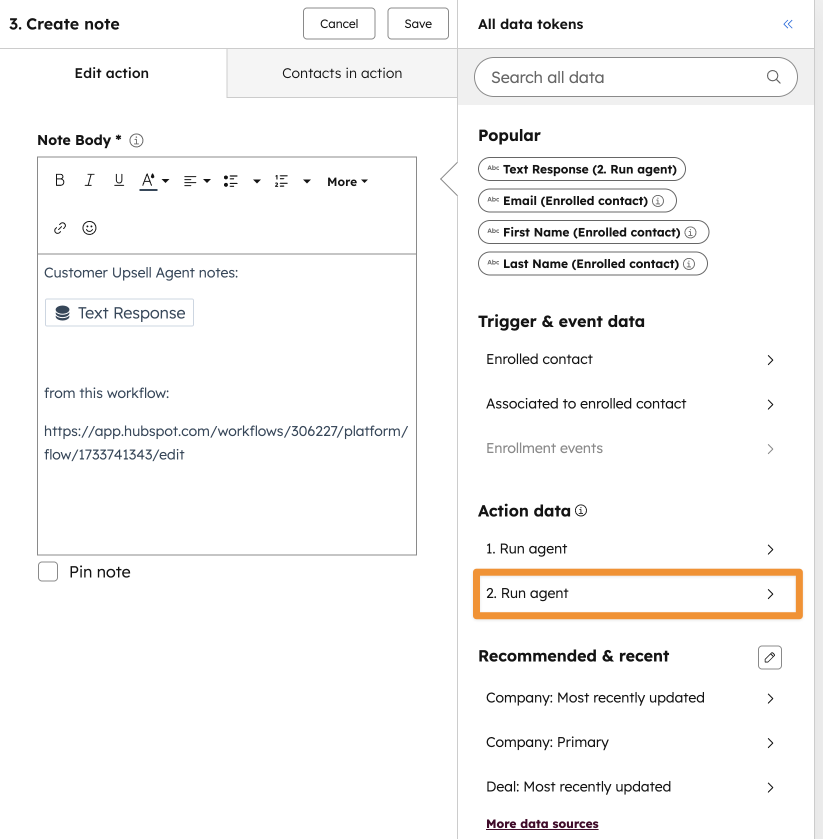 HubSpot workflow agent 7