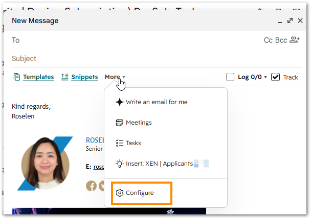 Google Email Toolbar 1