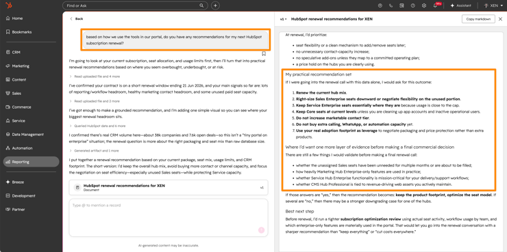 HubSpot Assistant