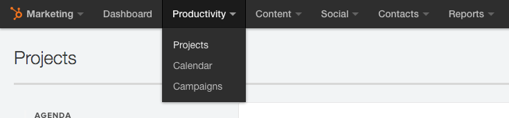 Projects in HubSpot Productivity