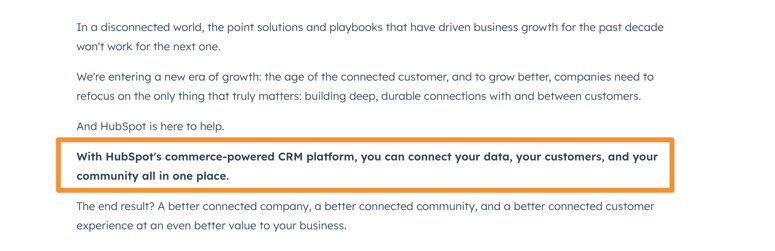 HubSpot's Commerce-powered CRM