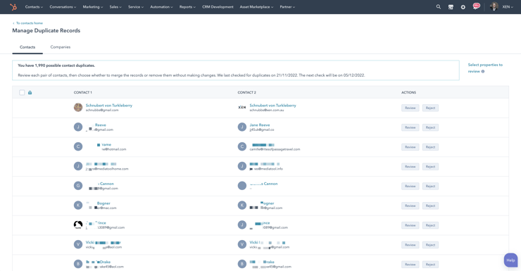 managing duplicate records