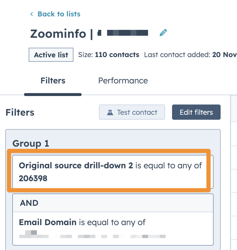 How to build a list of Zoominfo Contacts