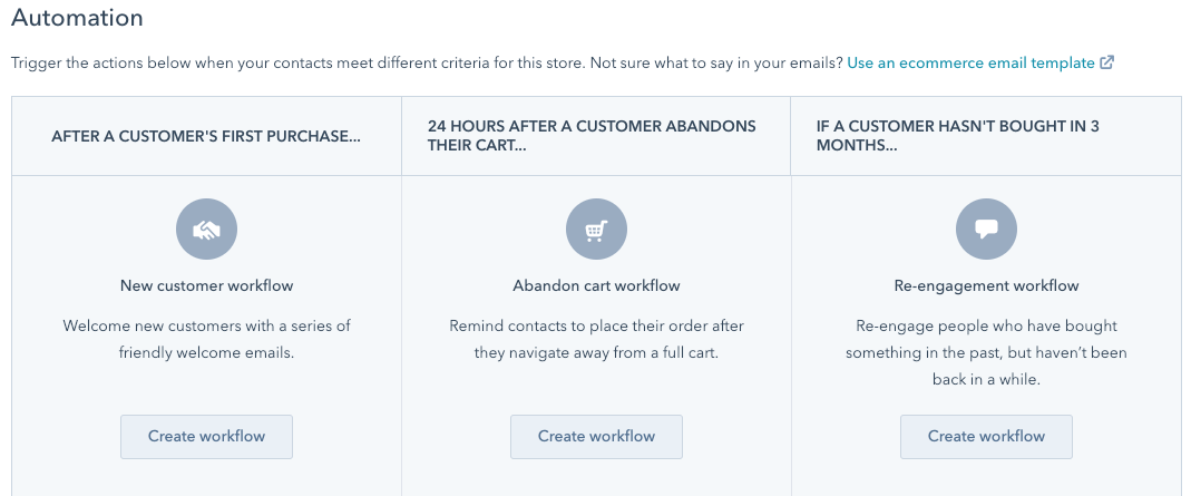 hubspot ecommerce workflows 1