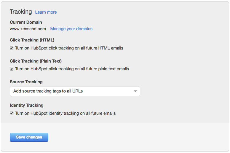 hubspot email click tracking