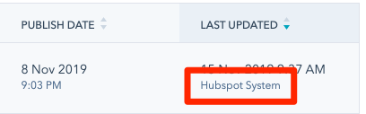 hubspot imported post author