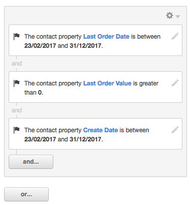 hubspot list example for recency