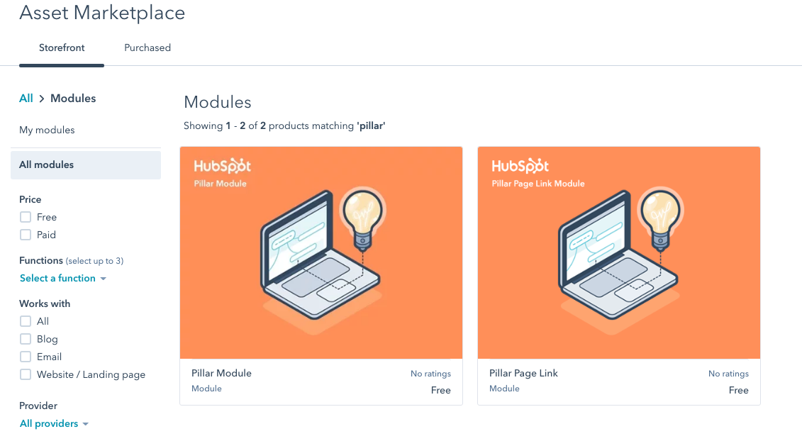 hubspot pillar modules 1