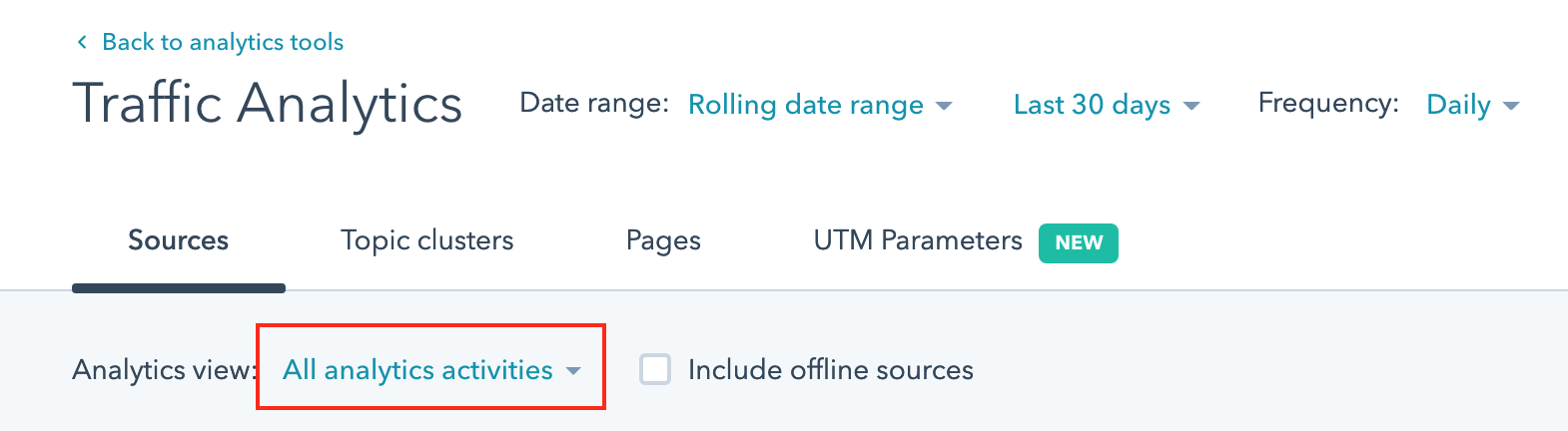 hubspot reporting analytics views