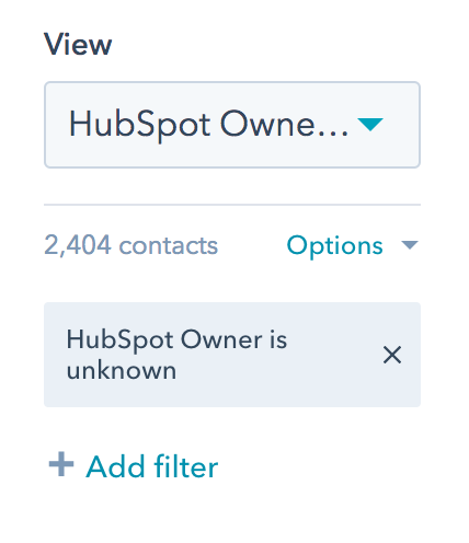 hubspot view unknown owner