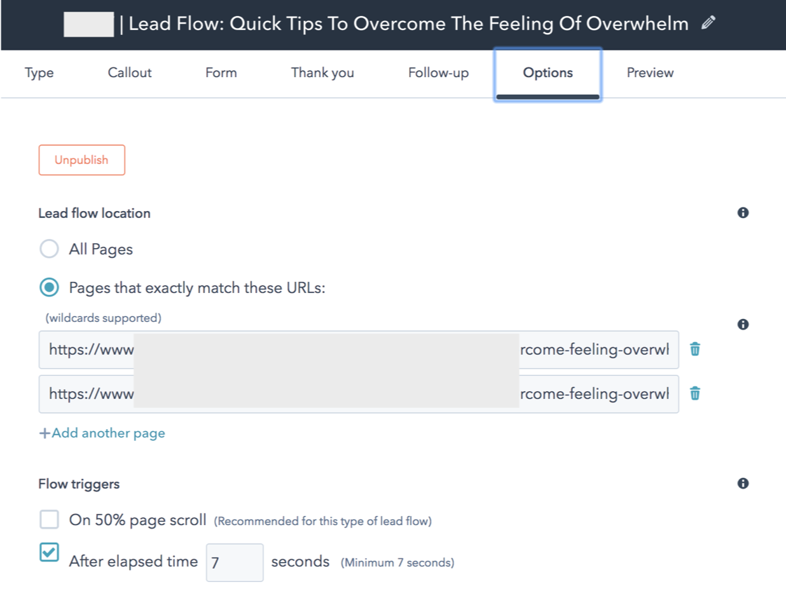 leadflow setup